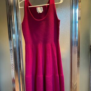 Kate Spade Rich Dark Pink Knit Dress Size Small